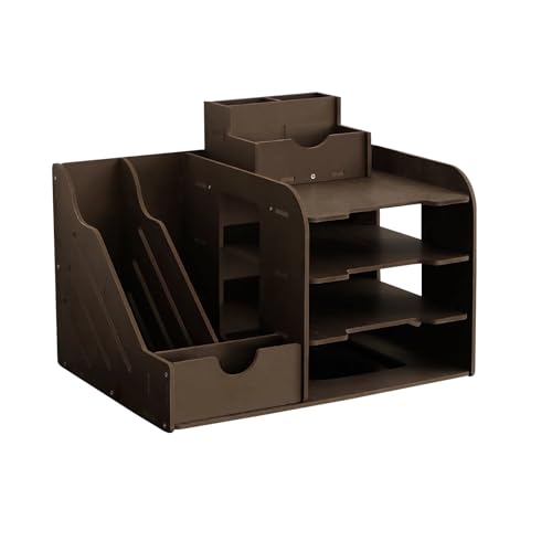 Alleshelfer Schreibtisch Organizer, Büro Aufbewahrung mit Großer Kapazität, Büro Organizer, Schreibtisch-Ablage zur Ordentlichen Aufbewahrung von A4-Papier, Stiften, Büchern, Briefen, Dokumenten Alleshelfer Schreibtisch Organizer, Büro Aufbewahrung mit Großer Kapazität, Büro Organizer, Schreibtisch-Ablage zur Ordentlichen Aufbewahrung von A4-Papier, Stiften, Büchern, Briefen, Dokumenten von Alleshelfer