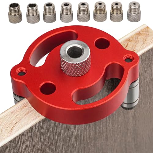 Holzbearbeitungs Bohrhilfe, Bohrhilfe für die Holzbearbeitung, Bohrlocher Mittenfinder mit 3/4/5/6/7/8/9/10 mm Bohrbuchsen, Bohrlochsuchgerät für die Holzbearbeitung Holzbearbeitungs Bohrhilfe, Bohrhilfe für die Holzbearbeitung, Bohrlocher Mittenfinder mit 3/4/5/6/7/8/9/10 mm Bohrbuchsen, Bohrlochsuchgerät für die Holzbearbeitung von Alleshelfer