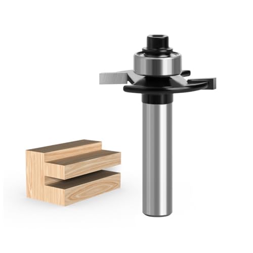 Fräser für Oberfräse Scheibennutfräser Fräer für OberfräSe 8mm Schaft 2 Mm,3 Mm,4 Mm,5 Mm Mit Kugellagern Werkzeuge für Die Holzbearbeitung, BündigfräSer für Den Holzzuschnitt (2mm) von Alleshelfer