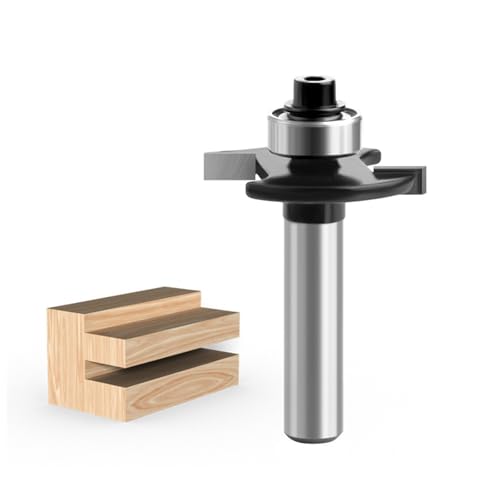 Fräser für Oberfräse Scheibennutfräser Fräer für OberfräSe 8mm Schaft 2 Mm,3 Mm,4 Mm,5 Mm Mit Kugellagern Werkzeuge für Die Holzbearbeitung, BündigfräSer für Den Holzzuschnitt (4mm) von Alleshelfer