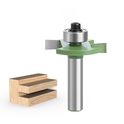 Fräser für Oberfräse Scheibennutfräser Fräer für OberfräSe 8mm Schaft 2 Mm,3 Mm,4 Mm,5 Mm Mit Kugellagern Werkzeuge für Die Holzbearbeitung, BündigfräSer für Den Holzzuschnitt (5mm) von Alleshelfer