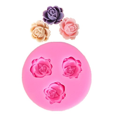 Allforhome 3-er Silikon-Form zum Backen und Basteln, Mini-Blume, für Zuckerguss- / Kuchen-Deko, Gießharz, Fondant, 1,8cm Allforhome 3-er Silikon-Form zum Backen und Basteln, Mini-Blume, für Zuckerguss- / Kuchen-Deko, Gießharz, Fondant, 1,8cm von Allforhome