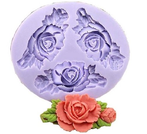 Allforhome 3 Mulden, 6,6 cm, Mini-Blume, Silikonform, für Zucker, Kunstharz, Bastelarbeiten, Fondant, Kuchendekoration Allforhome 3 Mulden, 6,6 cm, Mini-Blume, Silikonform, für Zucker, Kunstharz, Bastelarbeiten, Fondant, Kuchendekoration von Allforhome