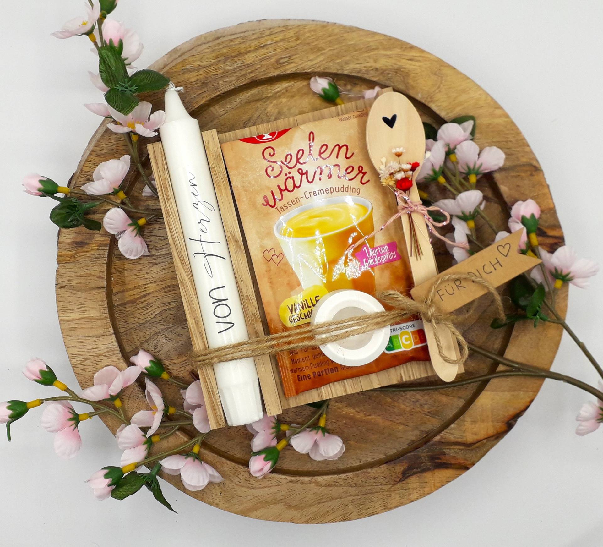 Geschenkset Freundin | Seelenwärmer Geschenk Frauen Mit Kerze Pudding Vanille Schoko Trost Geschenkset Freundin | Seelenwärmer Geschenk Frauen Mit Kerze Pudding Vanille Schoko Trost von AllgaeuRebellen