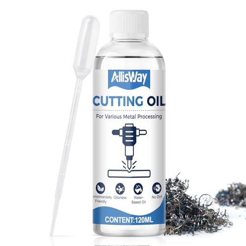 AllisWay Schneidöl Metall, Bohrund Schneidöl, Gewindeschneidöl, mit Pipette und Speziellen Schmierstoffen, Geeignet Zum Bohren, Drehen, Fräsen, Schneiden Oder Stanzen Aller Metallarten, 120 Ml AllisWay Schneidöl Metall, Bohrund Schneidöl, Gewindeschneidöl, mit Pipette und Speziellen Schmierstoffen, Geeignet Zum Bohren, Drehen, Fräsen, Schneiden Oder Stanzen Aller Metallarten, 120 Ml von AllisWay