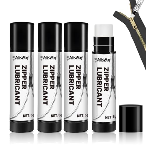 Allisway Zipper Lubricant, Zip Wax, Reißverschluss Wachs, Reißverschluss Reparieren, Schmieren Sie Alle Arten Von Reißverschlüssen, Geeignet für Outdoor-Geräte, Taschen, Bootspflege, 4 Stück Allisway Zipper Lubricant, Zip Wax, Reißverschluss Wachs, Reißverschluss Reparieren, Schmieren Sie Alle Arten Von Reißverschlüssen, Geeignet für Outdoor-Geräte, Taschen, Bootspflege, 4 Stück von AllisWay