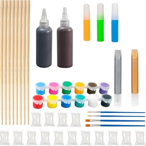 Zauberstab Basteln, 10 Wizard Zauberstab Holz, Halloween zauberstäbe Basteln, Zauberstab Bastelset, Zauberer zauberstab Herstellungsset, Kreative basteln & DIY-Sets für Halloween-Partygeschenke von AllisWay