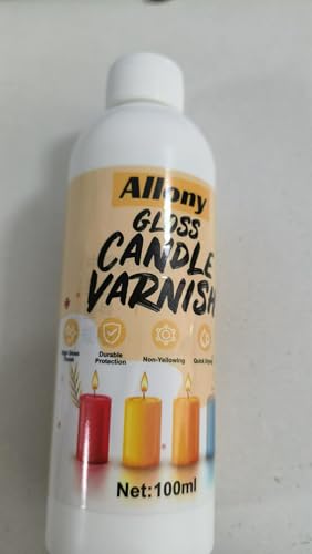 Allony Kerzenlack, Klarlack für Kerzen, Klarlack Glänzend, Kerzenlack für Wasserschiebefolie, Wasserfest Klarlack, High Gloss Paint for Candles, Einfach Aufzutragen, Trocknet Schnell-200ml Allony Kerzenlack, Klarlack für Kerzen, Klarlack Glänzend, Kerzenlack für Wasserschiebefolie, Wasserfest Klarlack, High Gloss Paint for Candles, Einfach Aufzutragen, Trocknet Schnell-200ml von Allony