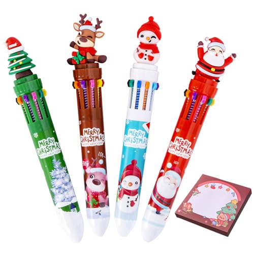 Allony Weihnachts Kugelschreiber, Kugelschreiber Weihnachten, Kugelschreiber mit Haftnotizen für Büro, Schule, Klasse, den Täglichen Gebrauch, 4 Stück Allony Weihnachts Kugelschreiber, Kugelschreiber Weihnachten, Kugelschreiber mit Haftnotizen für Büro, Schule, Klasse, den Täglichen Gebrauch, 4 Stück von Allony