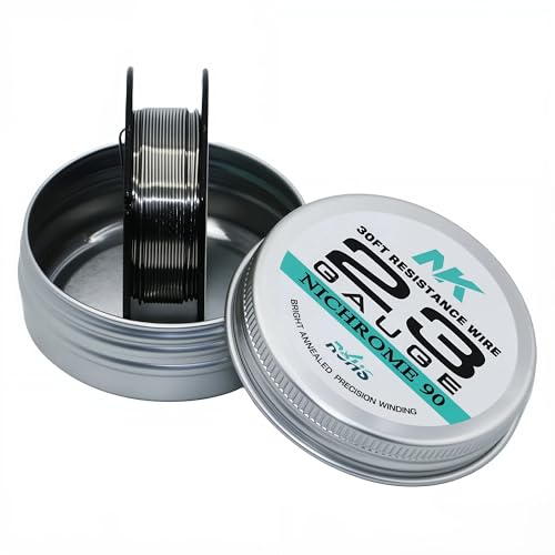 Nichrome 90 Draht (Ni90, 23 GA, 9 m) von AlloyPlan