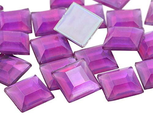 12mm Lite Amethyst AB Flat Back Square Acrylic Jewels Pro Grade - 40 Pieces by Allstarco 12mm Lite Amethyst AB Flat Back Square Acrylic Jewels Pro Grade - 40 Pieces by Allstarco von Allstarco KraftGenius