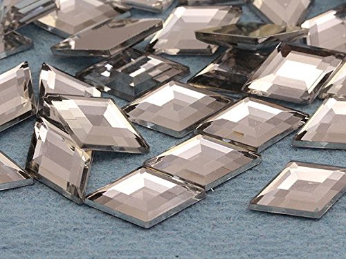 11x18mm Flat Back Diamond Acrylic Rhinestones Plastic Gems for Jewelry Making Costume Jewels Cosplay Embelishments - 35 Pieces (Crystal Clear H102) von Allstarco