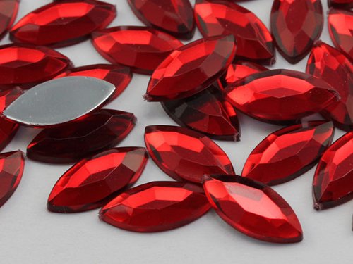 15 x 7 Rot Ruby. TM Flache Rückseite Navetteschliff Acryl Jewels Hohe Qualität Pro Grade – 40 Stück 15 x 7 Rot Ruby. TM Flache Rückseite Navetteschliff Acryl Jewels Hohe Qualität Pro Grade – 40 Stück von Allstarco