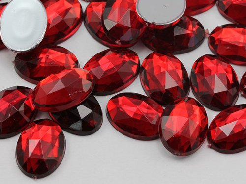 18 x 13 mm Rot Ruby. TM Oval Flache Rückseite Acryl Jewels hochwertigem Pro Grade – 35 Stück 18 x 13 mm Rot Ruby. TM Oval Flache Rückseite Acryl Jewels hochwertigem Pro Grade – 35 Stück von Allstarco