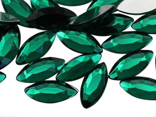 20 x 9 mm Grüner Smaragd A10 flache Rückseite aus hochwertigem Acryl UV Transperant LJ Pro Grade - 25 Stücke 20 x 9 mm Grüner Smaragd A10 flache Rückseite aus hochwertigem Acryl UV Transperant LJ Pro Grade - 25 Stücke von Allstarco