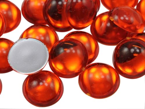 25mm Orange Hyacinth H125 Round Flat Back Acrylic Cabochons 1 Inch Plastic Gems for Crafts Costume Embelishments Card Making Jewels Jewelry Making Cosplay Jewels - 12 Pieces 25mm Orange Hyacinth H125 Round Flat Back Acrylic Cabochons 1 Inch Plastic Gems for Crafts Costume Embelishments Card Making Jewels Jewelry Making Cosplay Jewels - 12 Pieces von Allstarco