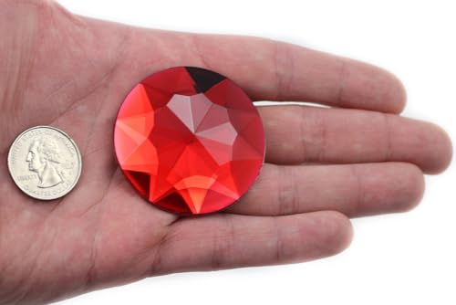 50 mm rot Ruby H103 Flache Rückseite Acryl, rund Jewels Hohe Qualität Pro Grade, einzeln verpackt, 4 Stück 50 mm rot Ruby H103 Flache Rückseite Acryl, rund Jewels Hohe Qualität Pro Grade, einzeln verpackt, 4 Stück von Allstarco