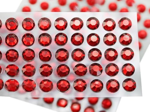 6mm SS30 Rot Selbstklebende Acryl-Strasssteine Plastik Gesicht Edelsteine Aufklebbar Körperjuwelen Für DIY Karten und Einladungen Bastelarbeiten Bling Sticker - 5 Blätter - 250 Stück 6mm SS30 Rot Selbstklebende Acryl-Strasssteine Plastik Gesicht Edelsteine Aufklebbar Körperjuwelen Für DIY Karten und Einladungen Bastelarbeiten Bling Sticker - 5 Blätter - 250 Stück von Allstarco