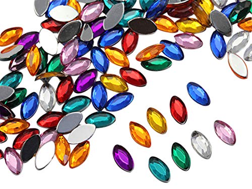 8x4mm Assorted Colors Navette Jewels - 300 Pieces by KraftGenius von Allstarco