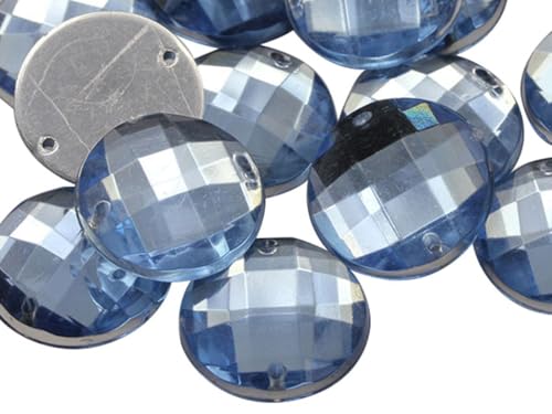 Allstarco 10 mm Blau Saphir - Helles CH02 Flachrücken Aufnähbare Runde Perlen Acryl Strass Nähplastik Edelsteine mit Löchern für Schmuck, Kleidung, Kleidungsverzierungen, Schuhe, Basteln 100 Stück Allstarco 10 mm Blau Saphir - Helles CH02 Flachrücken Aufnähbare Runde Perlen Acryl Strass Nähplastik Edelsteine mit Löchern für Schmuck, Kleidung, Kleidungsverzierungen, Schuhe, Basteln 100 Stück von Allstarco