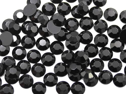 Allstarco 1000PCS 4.5-5mm SS20 Jet Black .JT Acrylic Flat Back Rhinestones for Jewelry Making and Face Painting Card Making Embelishments Plastic Crafts Gems Allstarco 1000PCS 4.5-5mm SS20 Jet Black .JT Acrylic Flat Back Rhinestones for Jewelry Making and Face Painting Card Making Embelishments Plastic Crafts Gems von Allstarco