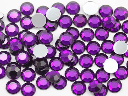 Allstarco 1000PCS 6mm SS30 Purple Amethyst .NAT02 Acrylic Flat Back Rhinestones for Jewelry Making and Face Painting Card Making Embelishments Plastic Crafts Gems Allstarco 1000PCS 6mm SS30 Purple Amethyst .NAT02 Acrylic Flat Back Rhinestones for Jewelry Making and Face Painting Card Making Embelishments Plastic Crafts Gems von Allstarco