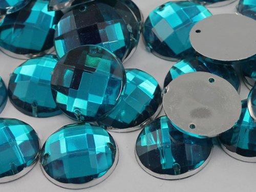 Allstarco 14 mm Blaues Aqua CH24 Flachrücken Aufnähbare Runde Perlen Acryl Strass Nähplastik Edelsteine mit Löchern für Schmuck, Kleidung, Kleidungsverzierungen, Schuhe, Basteln 50 Stück Allstarco 14 mm Blaues Aqua CH24 Flachrücken Aufnähbare Runde Perlen Acryl Strass Nähplastik Edelsteine mit Löchern für Schmuck, Kleidung, Kleidungsverzierungen, Schuhe, Basteln 50 Stück von Allstarco