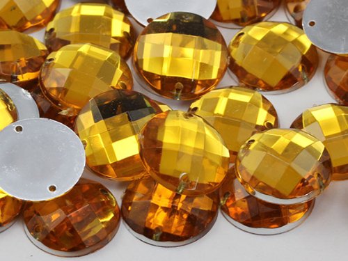 Allstarco 14 mm Goldtopas CH16 Flachrücken Aufnähbare Runde Perlen Acryl Strass Nähplastik Edelsteine mit Löchern für Schmuck, Kleidung, Kleidungsverzierungen, Schuhe, Basteln 50 Stück Allstarco 14 mm Goldtopas CH16 Flachrücken Aufnähbare Runde Perlen Acryl Strass Nähplastik Edelsteine mit Löchern für Schmuck, Kleidung, Kleidungsverzierungen, Schuhe, Basteln 50 Stück von Allstarco