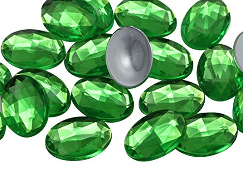 Allstarco 14x10mm Green Peridot .PD2 Flat Back Oval Acrylic Rhinestones Tiny Face Gems Body Jewels Card Making Embelishments - 45 Pieces Allstarco 14x10mm Green Peridot .PD2 Flat Back Oval Acrylic Rhinestones Tiny Face Gems Body Jewels Card Making Embelishments - 45 Pieces von Allstarco