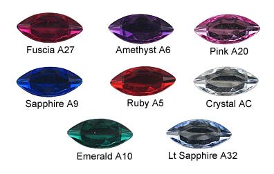 Allstarco 15 x 7 mm sortiert Farben Navetteschliff Jewels 125 Stck Allstarco 15 x 7 mm sortiert Farben Navetteschliff Jewels 125 Stck von Allstarco