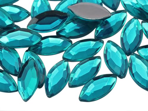 Allstarco 15x7mm Blue Zircon .BZ Navette Flat Back Acrylic Rhinestones Marquise Gems for Crafts Horse Eye Costume Embelishments Card Making Jewels Jewelry Making Cosplay Jewels 40 Pieces Allstarco 15x7mm Blue Zircon .BZ Navette Flat Back Acrylic Rhinestones Marquise Gems for Crafts Horse Eye Costume Embelishments Card Making Jewels Jewelry Making Cosplay Jewels 40 Pieces von Allstarco