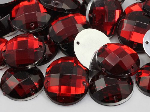 Allstarco 16 mm Roter Rubin CH17 Flachrücken Aufnähbare Runde Perlen Acryl Strass Nähplastik Edelsteine mit Löchern für Schmuck, Kleidung, Kleidungsverzierungen, Schuhe, Basteln 40 Stück Allstarco 16 mm Roter Rubin CH17 Flachrücken Aufnähbare Runde Perlen Acryl Strass Nähplastik Edelsteine mit Löchern für Schmuck, Kleidung, Kleidungsverzierungen, Schuhe, Basteln 40 Stück von Allstarco