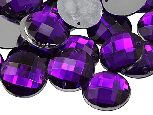 Allstarco 16 mm Violetter Amethyst CH05 Flachrücken Aufnähbare Runde Perlen Acryl Strass Nähplastik Edelsteine mit Löchern für Schmuck, Kleidung, Kleidungsverzierungen, Schuhe, Basteln 40 Stück Allstarco 16 mm Violetter Amethyst CH05 Flachrücken Aufnähbare Runde Perlen Acryl Strass Nähplastik Edelsteine mit Löchern für Schmuck, Kleidung, Kleidungsverzierungen, Schuhe, Basteln 40 Stück von Allstarco