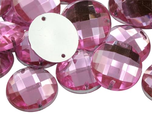 Allstarco 18 mm Helles Pink CH13 Flachrücken Aufnähbare Runde Perlen Acryl Strass Nähplastik Edelsteine mit Löchern für Schmuck, Kleidung, Kleidungsverzierungen, Schuhe, Basteln 30 Stück Allstarco 18 mm Helles Pink CH13 Flachrücken Aufnähbare Runde Perlen Acryl Strass Nähplastik Edelsteine mit Löchern für Schmuck, Kleidung, Kleidungsverzierungen, Schuhe, Basteln 30 Stück von Allstarco
