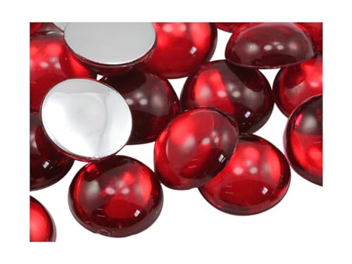 Allstarco 25mm Red Ruby H103 Round Flat Back Acrylic Cabochons 1 Inch Plastic Gems for Crafts Costume Embelishments Card Making Jewels Jewelry Making Cosplay Jewels - 12 Pieces Allstarco 25mm Red Ruby H103 Round Flat Back Acrylic Cabochons 1 Inch Plastic Gems for Crafts Costume Embelishments Card Making Jewels Jewelry Making Cosplay Jewels - 12 Pieces von Allstarco