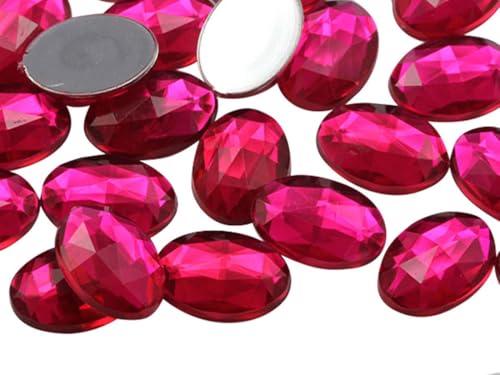 Allstarco 25x18mm Pink Fuchsia H108 1" Large Flat Back Oval Acrylic Rhinestones Cosplay Gems Plastic Jewels Embelishments DIY Crafts - 20 Pieces Allstarco 25x18mm Pink Fuchsia H108 1" Large Flat Back Oval Acrylic Rhinestones Cosplay Gems Plastic Jewels Embelishments DIY Crafts - 20 Pieces von Allstarco