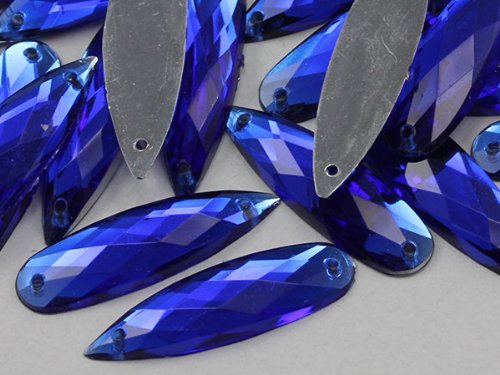 Allstarco 28x8mm Blau Saphir CH09 Flache Rückseite Tropfenform-Nähperlen aus Kunststoff-Acrylstrasssteinen für Handwerk, mit Löchern zum Nähen, Bekleidungszierde, Kostüm-Cosplays - 30 Stück Allstarco 28x8mm Blau Saphir CH09 Flache Rückseite Tropfenform-Nähperlen aus Kunststoff-Acrylstrasssteinen für Handwerk, mit Löchern zum Nähen, Bekleidungszierde, Kostüm-Cosplays - 30 Stück von Allstarco