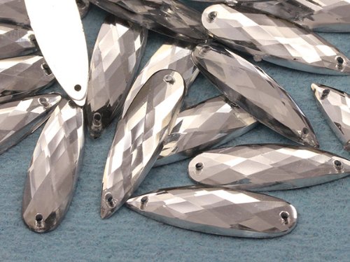 Allstarco 28x8mm Kristallklar CH38 Flache Rückseite Tropfenform-Nähperlen aus Kunststoff-Acrylstrasssteinen für Handwerk, mit Löchern zum Nähen, Bekleidungszierde, Kostüm-Cosplays - 30 Stück Allstarco 28x8mm Kristallklar CH38 Flache Rückseite Tropfenform-Nähperlen aus Kunststoff-Acrylstrasssteinen für Handwerk, mit Löchern zum Nähen, Bekleidungszierde, Kostüm-Cosplays - 30 Stück von Allstarco