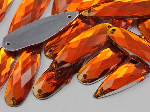Allstarco 28x8mm Orange Hyazinth CH08 Flache Rückseite Tropfenform-Nähperlen aus Kunststoff-Acrylstrasssteinen für Handwerk, mit Löchern zum Nähen, Bekleidungszierde, Kostüm-Cosplays - 30 Stück Allstarco 28x8mm Orange Hyazinth CH08 Flache Rückseite Tropfenform-Nähperlen aus Kunststoff-Acrylstrasssteinen für Handwerk, mit Löchern zum Nähen, Bekleidungszierde, Kostüm-Cosplays - 30 Stück von Allstarco