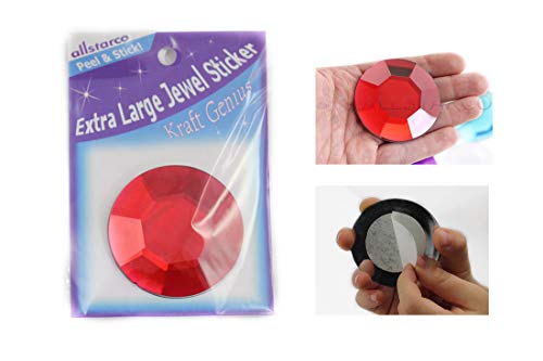 Allstarco 60 mm Rot Ruby H103 Extra Rund Strass – 1 Stück von Allstarco