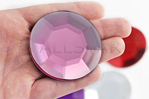 Allstarco 60 mm rosa H112 große Acryl-Strasssteine mit flacher Rückseite, für Cosplay-Kostüme, Requisiten, Verzierungen, Kunststoffsteine, Dekosteine – 2 Stück Allstarco 60 mm rosa H112 große Acryl-Strasssteine mit flacher Rückseite, für Cosplay-Kostüme, Requisiten, Verzierungen, Kunststoffsteine, Dekosteine – 2 Stück von Allstarco