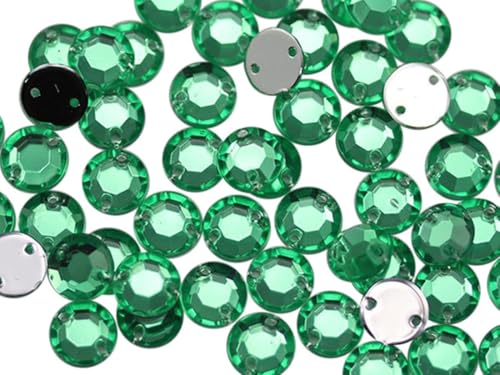 Allstarco 8mm Flat Back Sew On Rhinestones Beads for Crafts Plastic Acrylic Round Gems With Holes For Sewing, Clothing Embelishments, Costume Cosplays Green Peridot H110-75 Pieces Allstarco 8mm Flat Back Sew On Rhinestones Beads for Crafts Plastic Acrylic Round Gems With Holes For Sewing, Clothing Embelishments, Costume Cosplays Green Peridot H110-75 Pieces von Allstarco