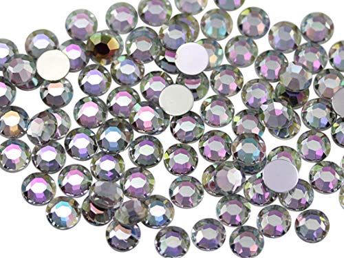 Allstarco SS34 Strasssteine, Acryl, flache Rückseite, 7 mm, 1000 Stück Crystal Clear Ab Coated H702, Bastelzubehör von Allstarco