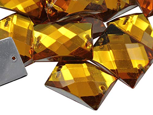 KraftGenius rechteckig, 25 x 18 mm Flache Rückseite Sew auf Perlen für Das Handwerk – 18 Stück Topaz CH16 KraftGenius rechteckig, 25 x 18 mm Flache Rückseite Sew auf Perlen für Das Handwerk – 18 Stück Topaz CH16 von Allstarco