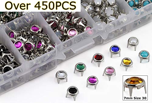 Mixed 10-Color Size 30 Bedazzler Round Rhinestones Studs Refills Over 450PCS by Allstarco Mixed 10-Color Size 30 Bedazzler Round Rhinestones Studs Refills Over 450PCS by Allstarco von Allstarco