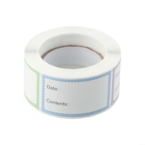 250 Stück Lebensmittelaufbewahrungs-Aufkleber, praktisch zum Beschriften von Behältern in Küchen und Lebensmittelgeschäften (mehrfarbig) von Allthingstore
