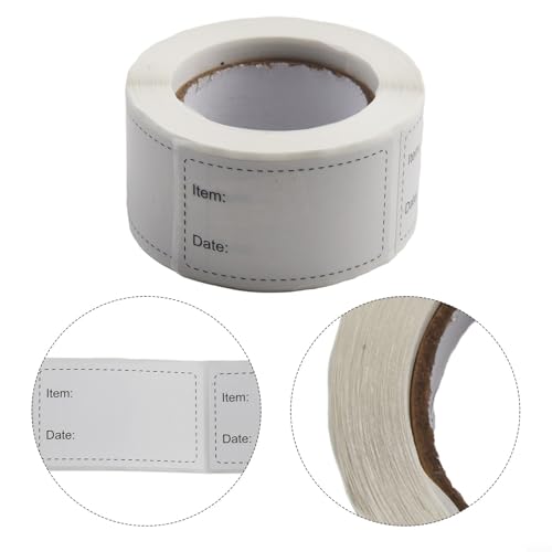 250 Stück Lebensmittelaufbewahrungs-Aufkleber, praktisch zum Beschriften von Behältern in Küchen und Lebensmittelgeschäften (schwarz) von Allthingstore