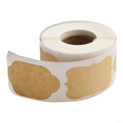 300 Blanko-Etikettenaufkleber für kreative DIY-Projekte und Heimorganisation (2) von Allthingstore