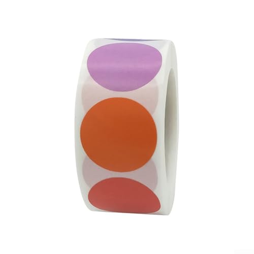 500 Stück Blanko-Etiketten für Gewürzgläser, Dosen, Aktenordner und für die Organisation in der Küche, perfekt für DIY-Projekte und Verpackungen (bunt) von Allthingstore