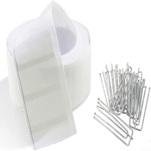 6 m Vorhangband mit 15 Metallhaken für zuverlässigen Vorhangersatz und Aufhängung 6 m Vorhangband mit 15 Metallhaken für zuverlässigen Vorhangersatz und Aufhängung von Allthingstore